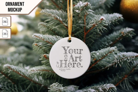 Christmas Ornament Mockup for Real Projects