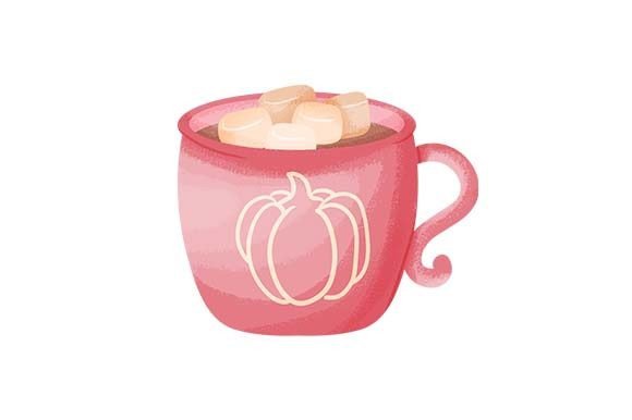 Hot Cocoa Cup - Watercolor